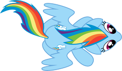 Size: 10189x6000 | Tagged: safe, artist:quasdar, rainbow dash, pegasus, pony, lesson zero, absurd resolution, both cutie marks, female, mare, overhead view, simple background, solo, transparent background, vector