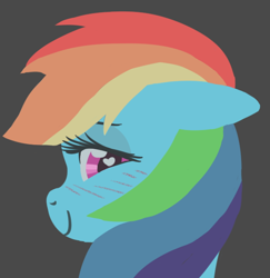 Size: 612x630 | Tagged: safe, artist:lockhe4rt, rainbow dash, pegasus, pony, blushing, female, heart eyes, mare, simple background, smiling, solo, wingding eyes