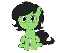 Size: 3600x3000 | Tagged: safe, artist:lockhe4rt, artist:yellow-glaze, edit, oc, oc:anon filly, earth pony, pony, female, filly, looking at you, simple background, solo, transparent background, vector, vector edit