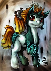 Size: 1000x1390 | Tagged: safe, artist:buttercupsaiyan, pony, midna, ponified, solo, the legend of zelda, the legend of zelda: twilight princess