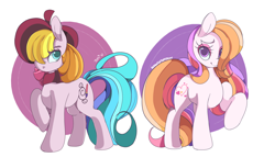 Size: 1280x731 | Tagged: safe, artist:sugaryrainbow, light heart, toola roola, earth pony, pony, g2, g3, female, g2 to g4, g3 to g4, g3betes, generation leap, heartabetes, mare, roolabetes