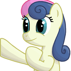 Size: 645x645 | Tagged: safe, artist:popprocks, bon bon, sweetie drops, earth pony, pony, female, mare, simple background, smiling, solo, transparent background