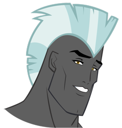 Size: 875x914 | Tagged: safe, artist:alexandru1208, thunderlane, handsome, handsome face, reaction image, simple background, solo, transparent background