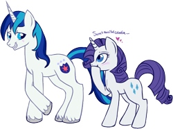 Size: 636x472 | Tagged: safe, artist:lulubell, rarity, shining armor, pony, unicorn, female, male, rariarmor, shining armor gets all the mares, shipping, simple background, straight, transparent background