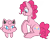 Size: 472x370 | Tagged: safe, artist:lulubell, pinkie pie, earth pony, jigglypuff, pony, crossover, pokémon, simple background, transparent background