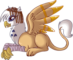 Size: 598x494 | Tagged: safe, artist:lulubell, oc, oc only, griffon, simple background, solo, transparent background