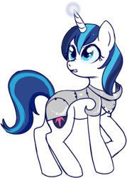 Size: 272x379 | Tagged: safe, artist:lulubell, gleaming shield, shining armor, pony, unicorn, rule 63, simple background, solo, transparent background