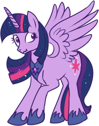 Size: 342x431 | Tagged: safe, artist:lulubell, twilight sparkle, twilight sparkle (alicorn), alicorn, pony, female, mare, scrunchy face, simple background, solo, unshorn fetlocks, white background