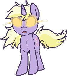 Size: 228x257 | Tagged: safe, artist:lulubell, filly, glowing eyes, magic, simple background, transparent background