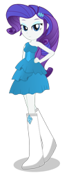 Size: 833x2083 | Tagged: safe, artist:negasun, rarity, equestria girls, boots, fall formal outfits, high heel boots, jewelry, solo