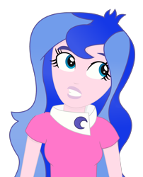 Size: 1042x1292 | Tagged: safe, artist:negasun, princess luna, vice principal luna, equestria girls, human coloration, simple background, solo