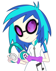 Size: 1563x1979 | Tagged: safe, artist:negasun, dj pon-3, vinyl scratch, equestria girls, equestria girls (movie), clothes, fingerless gloves, gloves, solo