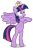 Size: 1944x2917 | Tagged: safe, artist:negasun, twilight sparkle, twilight sparkle (alicorn), pony, equestria girls, equestria girls (movie), bipedal, element of magic, simple background, solo, transparent background, vector