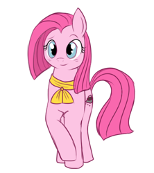 Size: 400x450 | Tagged: safe, artist:lulubell, pinkie pie, earth pony, pony, cute, cuteamena, pinkamena diane pie, simple background, solo, white background