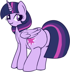 Size: 443x454 | Tagged: safe, artist:lulubell, twilight sparkle, twilight sparkle (alicorn), alicorn, pony, chubby, plot, simple background, solo, transparent background