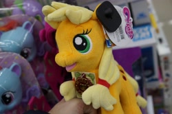 Size: 4912x3264 | Tagged: safe, artist:negasun, applejack, earth pony, pony, hatless, irl, missing accessory, photo, plushie, russian