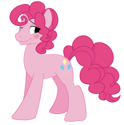 Size: 2383x2413 | Tagged: safe, artist:wicklesmack, bubble berry, pinkie pie, earth pony, pony, adoraberry, blushing, cute, high res, looking at you, male, rule 63, rule63betes, simple background, smiling, smiling at you, solo, stallion, transparent background