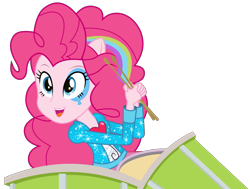 Size: 2667x2014 | Tagged: safe, artist:negasun, pinkie pie, equestria girls, rainbow rocks, drums, ponied up, pony ears, solo, vector