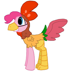 Size: 788x801 | Tagged: safe, artist:starryoak, bubble berry, pinkie pie, earth pony, pony, animal costume, chicken pie, chicken suit, clothes, costume, male, rule 63, simple background, solo, stallion, transparent background