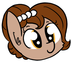 Size: 354x301 | Tagged: safe, artist:dsp2003, artist:tjpones, oc, oc only, oc:brownie bun, earth pony, pony, 2016, colored, female, head only, simple background, transparent background