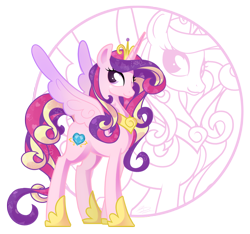 Size: 1200x1122 | Tagged: safe, artist:egophiliac, princess cadance, alicorn, pony, female, mare, solo, zoom layer