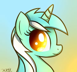 Size: 923x865 | Tagged: safe, artist:heavymetalbronyyeah, lyra heartstrings, gradient background, portrait, profile, solo