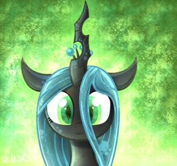 Size: 923x865 | Tagged: safe, artist:heavymetalbronyyeah, queen chrysalis, changeling, changeling queen, :3, cute, cutealis, solo