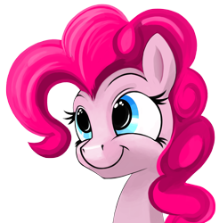 Size: 3000x3050 | Tagged: safe, artist:dimfann, pinkie pie, earth pony, pony, female, mare, pink coat, pink mane, portrait, solo