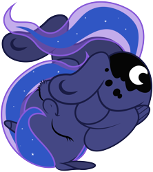 Size: 4800x5400 | Tagged: safe, artist:bri-sta, artist:yanoda, princess luna, alicorn, pony, .svg available, absurd resolution, cute, eyes closed, female, filly, foal, simple background, solo, transparent background, underhoof, vector, woona