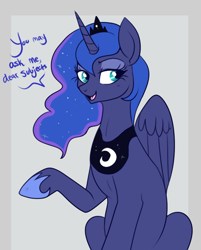 Size: 600x748 | Tagged: safe, artist:lulubell, princess luna, alicorn, pony, askprincessluna, solo, tumblr