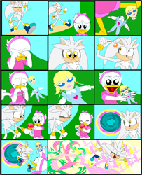 Size: 1512x1861 | Tagged: safe, artist:terry, megan williams, g1, comic, crossover, crying, disney, doll, duck tales, elements of harmony, female, kindness, sad, silver the hedgehog, sonic the hedgehog (series), special zone, toy, webby vanderquack