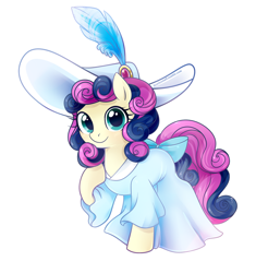 Size: 850x864 | Tagged: dead source, source needed, useless source url, safe, artist:licora, derpibooru import, bon bon, bonabelle bonette, sweetie drops, earth pony, pony, a canterlot wedding, crusaders of the lost mark, for whom the sweetie belle toils, magical mystery cure, princess spike (episode), sweet and elite, adorabon, beautiful, clothes, cute, dress, female, formal, formal attire, formal dress, formal wear, hat, looking at you, mare, raised hoof, simple background, smiling, solo, sweetiebelle dropsette, white background