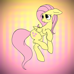 Size: 2000x2000 | Tagged: safe, artist:coinpo, artist:yoditax, fluttershy, pegasus, pony, abstract background, solo