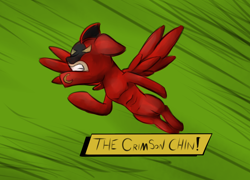 Size: 1280x923 | Tagged: safe, artist:marsminer, derpibooru import, ponified, the crimson chin, the fairly oddparents