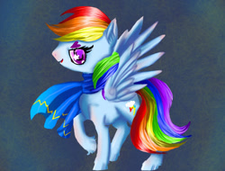 Size: 400x304 | Tagged: safe, artist:brainiac, rainbow dash, pegasus, pony, cute, solo, starry eyes, unshorn fetlocks, wingding eyes