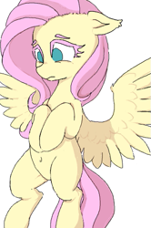 Size: 359x540 | Tagged: safe, artist:yoditax, fluttershy, pegasus, pony, belly button, explicit source, lowres, solo