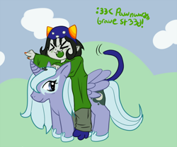 Size: 900x750 | Tagged: safe, artist:o0koneko-chan0o, princess luna, alicorn, pony, crossover, female, homestuck, mare, nepeta leijon, s1 luna