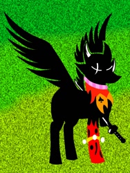 Size: 750x1000 | Tagged: artist needed, safe, pony, abstract background, bec noir, homestuck, jack noir, ponified, solo