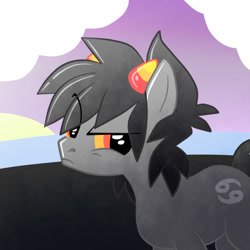 Size: 512x512 | Tagged: safe, artist:lord-waffle, pony, cute, homestuck, karkat vantas, ponified, solo