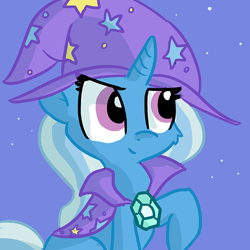 Size: 726x726 | Tagged: safe, artist:tjpones, trixie, pony, unicorn, cheek fluff, female, mare, solo