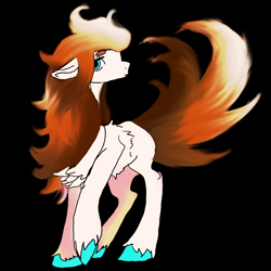 Size: 1730x1730 | Tagged: safe, artist:brainiac, oc, oc only, original species, closed species, female, fluffy, mare, solo, unshorn fetlocks, wisp pony