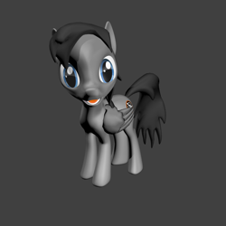 Size: 960x960 | Tagged: safe, artist:keena, artist:keenapony, oc, oc only, oc:dataanti, pegasus, pony, 3d, male, simple background, solo, stallion