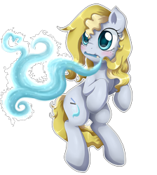 Size: 1513x1686 | Tagged: safe, artist:evomanaphy, oc, oc only, oc:evo, blushing, chibi, cute, female, freckles, magic, pencil, ponysona, solo