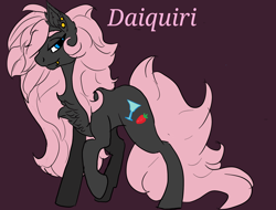 Size: 2048x1556 | Tagged: safe, artist:brainiac, oc, oc only, oc:daiquiri, earth pony, pony, concept art, earth, female, full body, mare, piercing, solo