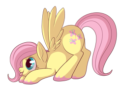 Size: 725x518 | Tagged: safe, artist:lulubell, fluttershy, pegasus, pony, cute, filly, shyabetes, simple background, solo, tongue out, transparent background, unshorn fetlocks, younger