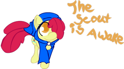 Size: 610x345 | Tagged: safe, artist:cotton, apple bloom, earth pony, pony, female, filly, god tier, god tiers, hero of breath, homestuck, solo