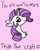 Size: 320x400 | Tagged: safe, artist:brainiac, rarity, pony, unicorn, bust, floppy ears, message, portrait, solo