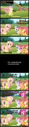 Size: 800x3507 | Tagged: safe, artist:sintakhra, apple bloom, fluttershy, pinkie pie, scootaloo, sweetie belle, earth pony, pegasus, pony, unicorn, comic, cutie mark crusaders, female, filly, mare, sex education