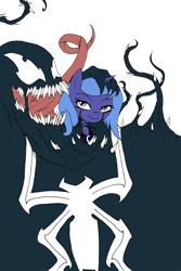 Size: 952x1423 | Tagged: safe, artist:dankodeadzone, princess luna, alicorn, pony, female, mare, s1 luna, symbiote, venom