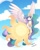 Size: 3333x4167 | Tagged: safe, artist:basykail, artist:casualcolt, derpibooru import, princess celestia, alicorn, pony, cutie mark, female, mare, sky, smiling, solo, spread wings, sun, tangible heavenly object, wings